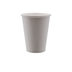 10oz Squat Paper Hot Cup (White)