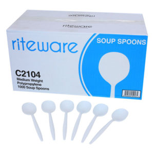 PP Medium Weight Plastic Soup Spoon