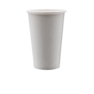 16oz Squat Paper Hot Cup White